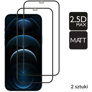 2 szt. | moVear GLASS mSHIELD 2.5D MAX MATT do Apple iPhone 12 Pro Max (6.7") (Antyrefleksyjne, kompatybilne z etui)