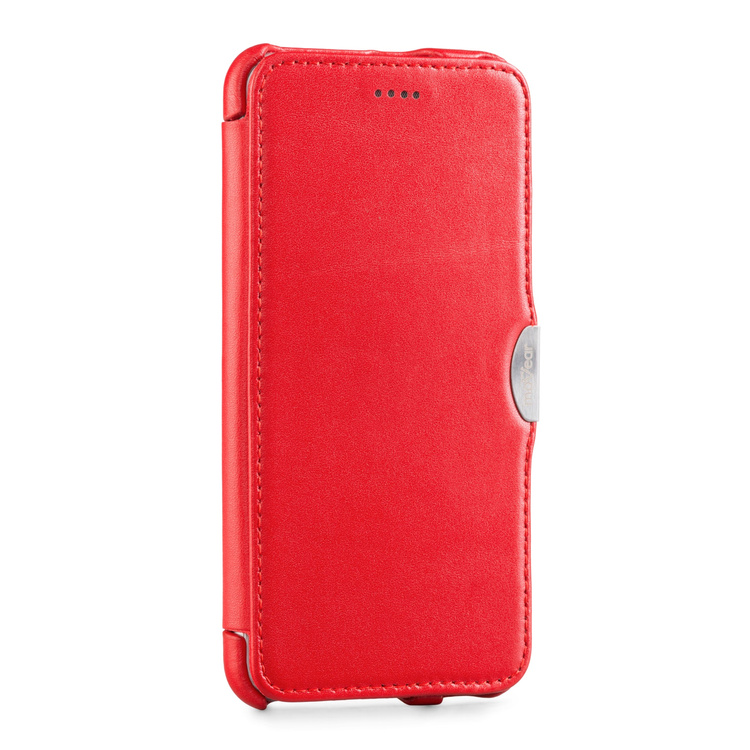 moVear flipSide C skórzane etui do Apple iPhone 6 Plus / 6s Plus (5.5") | Skóra naturalna gładka (Czerwona)