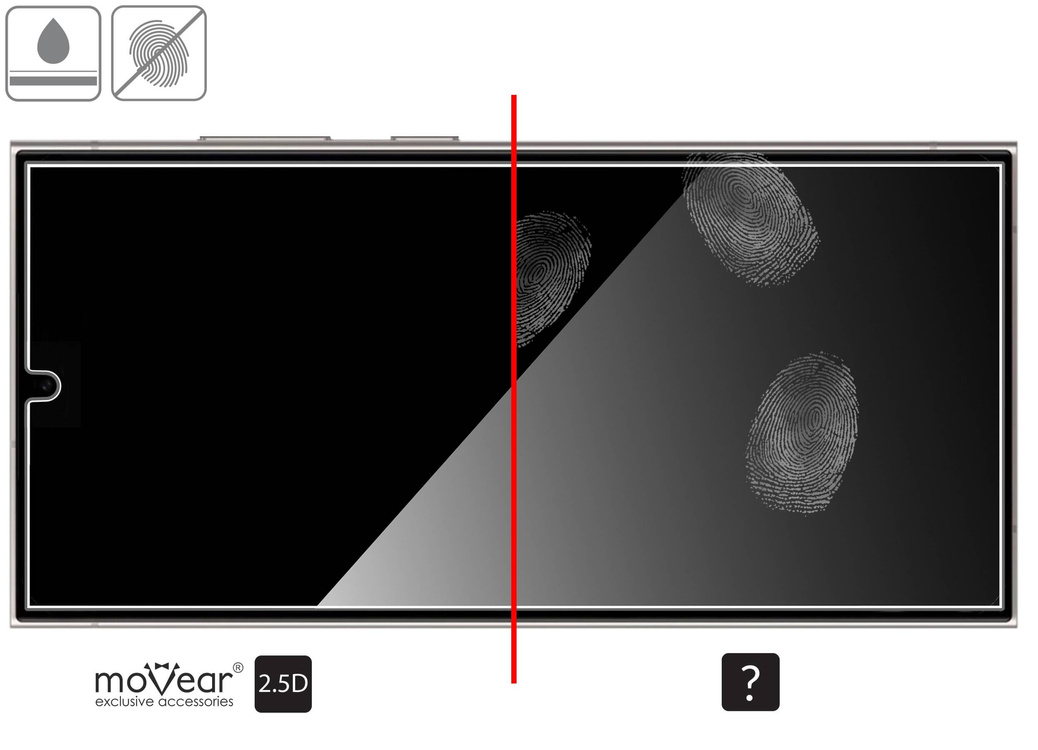 2 szt. | moVear mBOX GLASS mSHIELD 2.5D do Samsung Galaxy S24 Ultra (6.8") (łatwy montaż)
