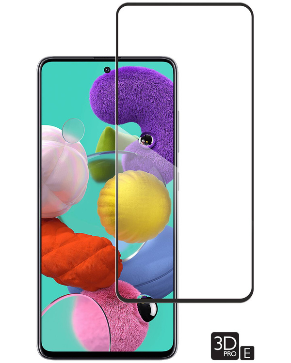 moVear GLASS mSHIELD 3D PRO-E do Samsung Galaxy A51 (6.5") (kompatybilne z etui)