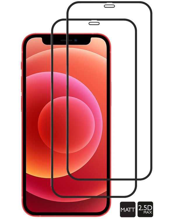 2 szt. | moVear GLASS mSHIELD 2.5D MAX MATT do Apple iPhone 12 Mini (5.4") (Antyrefleksyjne, kompatybilne z etui)