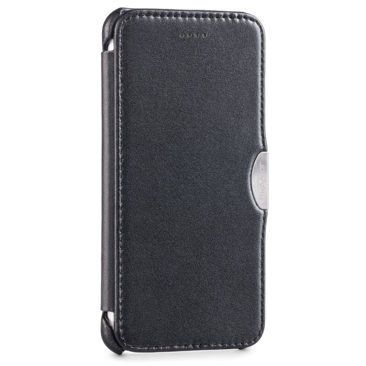 moVear flipSide C+ Skórzane Etui do Apple iPhone 6 / 6s | Skóra Gładka | Czarny