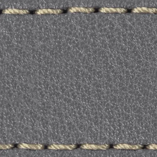 Pasek C1 19mm | Szary / Kremowa nić | Części skórzane bez klamry