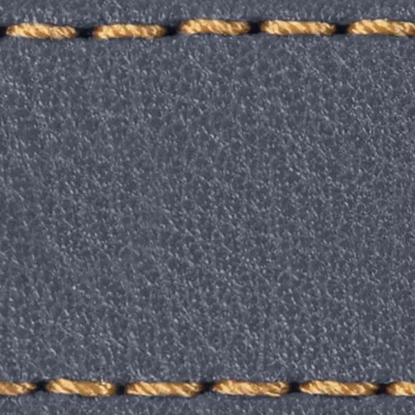 Pasek C1 23mm | Szary stalowy / Złota nić | Części skórzane bez klamry