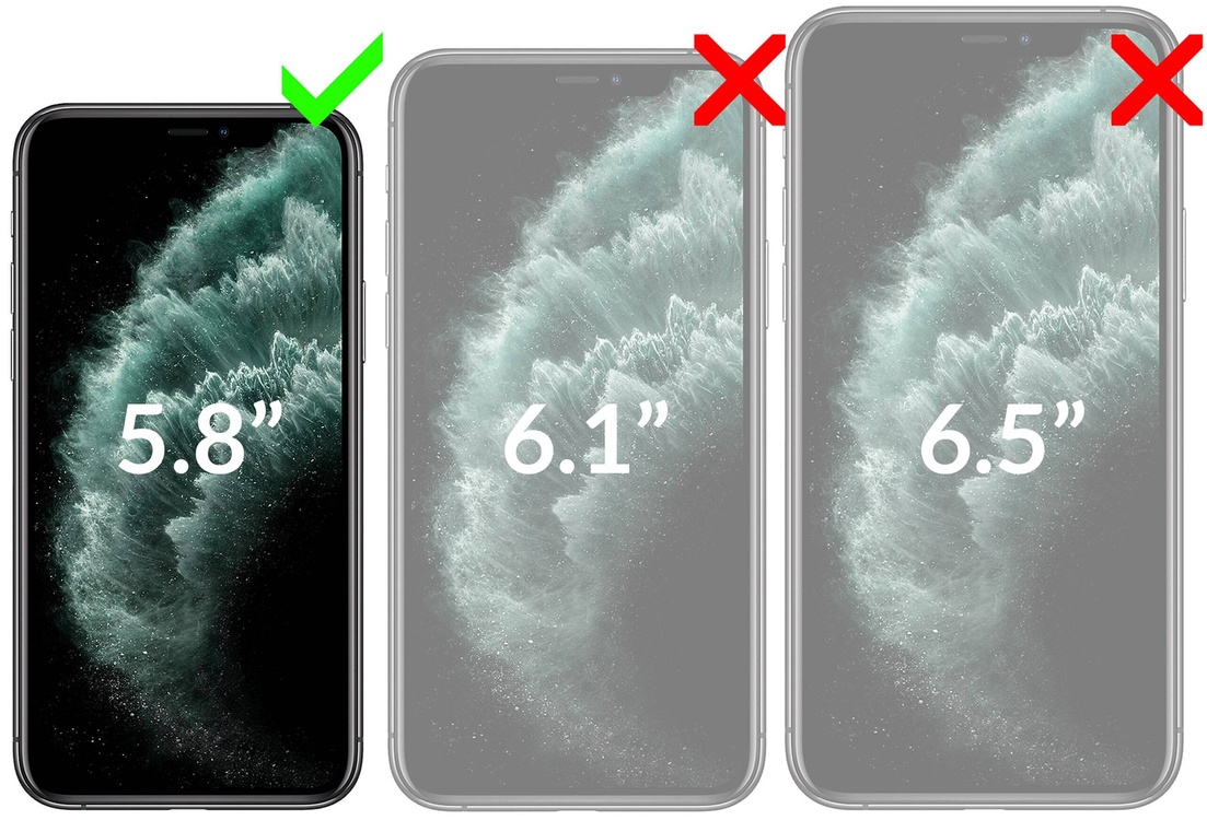 moVear flipSide S skórzane etui do Apple iPhone 11 Pro (5.8") | Skóra naturalna nappa (Granatowa)