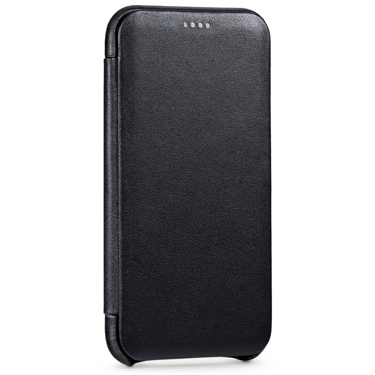 moVear flipSide S skórzane etui do Apple iPhone 11 Pro (5.8") | Skóra naturalna gładka (Czarna)
