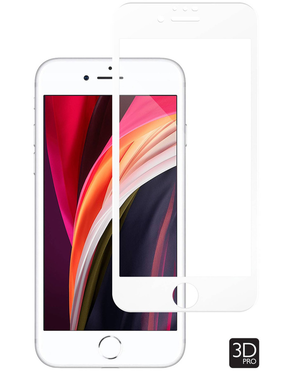 moVear GLASS mSHIELD 3D PRO do Apple iPhone 8 / 7 (4.7") (na cały ekran)