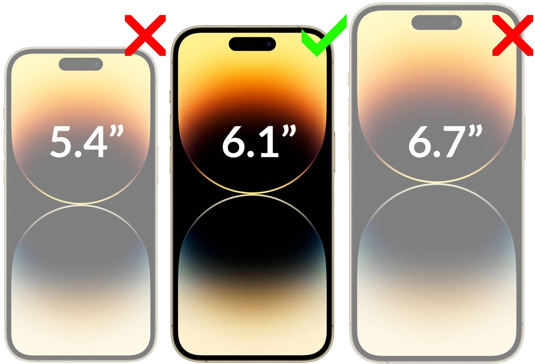 moVear GLASS mSHIELD 2.5D MAX privacy do Apple iPhone 14 Pro (6.1") (Prywatyzujące, kompatybilne z etui)