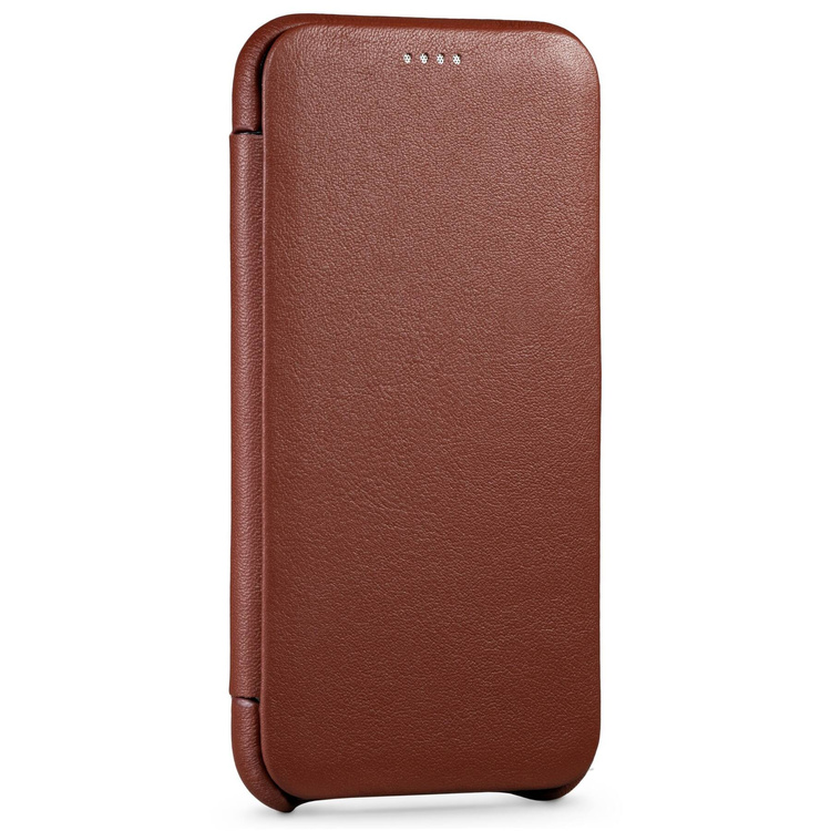 moVear flipSide S skórzane etui do Apple iPhone 11 Pro (5.8") | Skóra naturalna nappa (Brązowa)