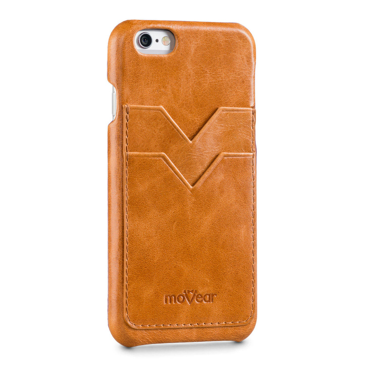 moVear backCover S+ Skórzane Etui Plecki do Apple iPhone 6 / 6s | Skóra Gładka | Cappuccino