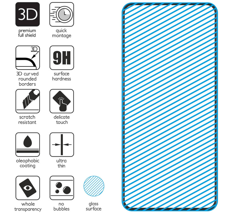 2 szt. | moVear GLASS mSHIELD 3D do Samsung Galaxy S20 Ultra (6.9") (na cały ekran)