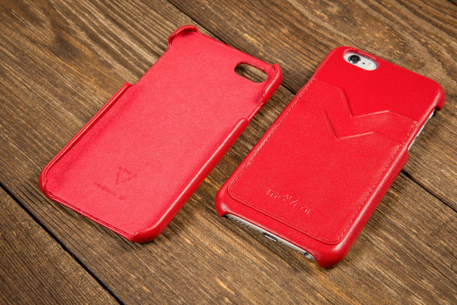 moVear backCover S+ Skórzane Etui Plecki do Apple iPhone 6 / 6s | Skóra Gładka | Cappuccino
