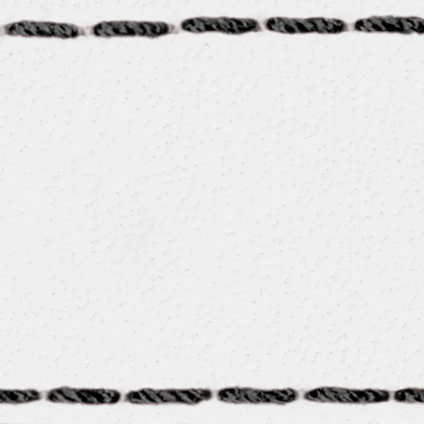 Podkładka W1 do paska 18mm | Biały / Czarna nić