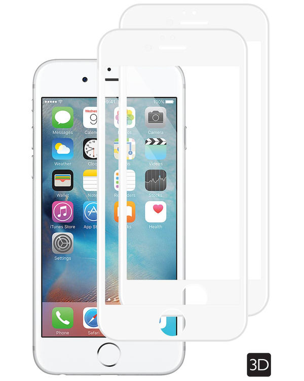 2 szt. | moVear GLASS mSHIELD 3D PRO do Apple iPhone 6 Plus / 6s Plus (5.5") (na cały ekran)