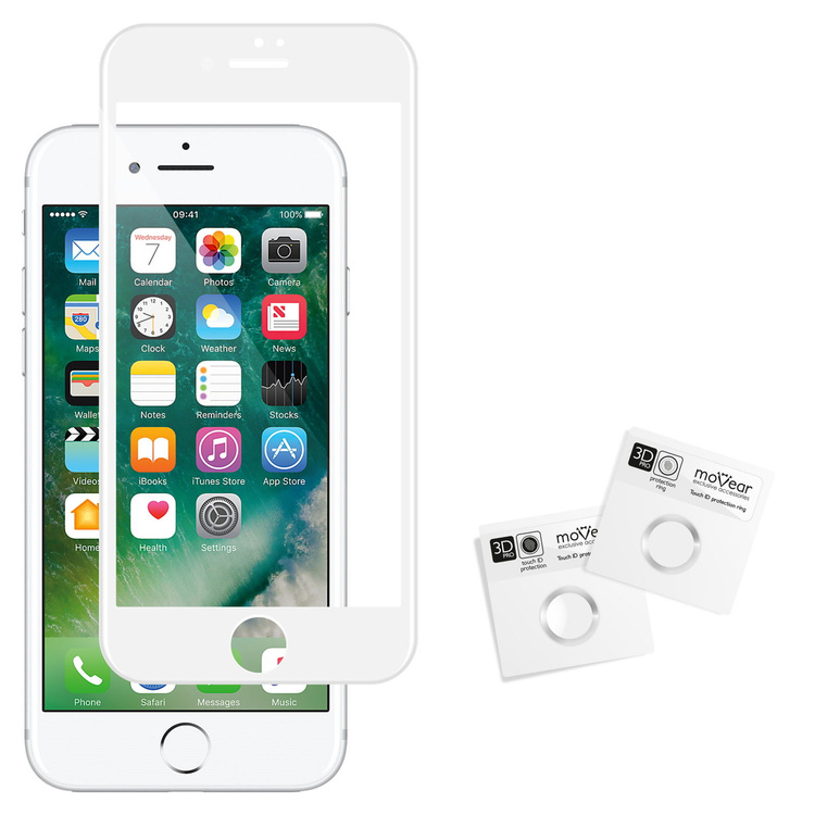 moVear GLASS mSHIELD 3D X-PRO na Apple iPhone 7 | Szkło Hartowane na Cały Ekran, 9H