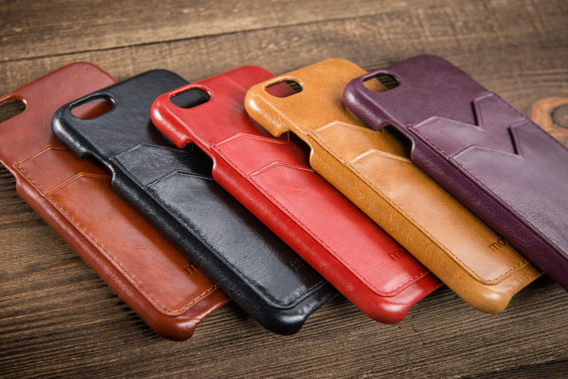 moVear backCover S+ Skórzane Etui Plecki do Apple iPhone 6 / 6s | Skóra Gładka | Czarny