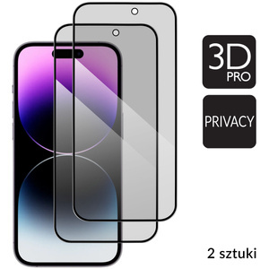 2 szt. | moVear GLASS mSHIELD 3D PRO privacy do Apple iPhone 14 Pro Max (6.7") | (Prywatyzujące)