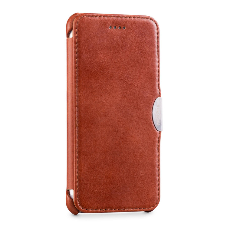 moVear flipSide C skórzane etui do Apple iPhone 6 / 6s (4.7") | Skóra naturalna vintage (Brązowa)