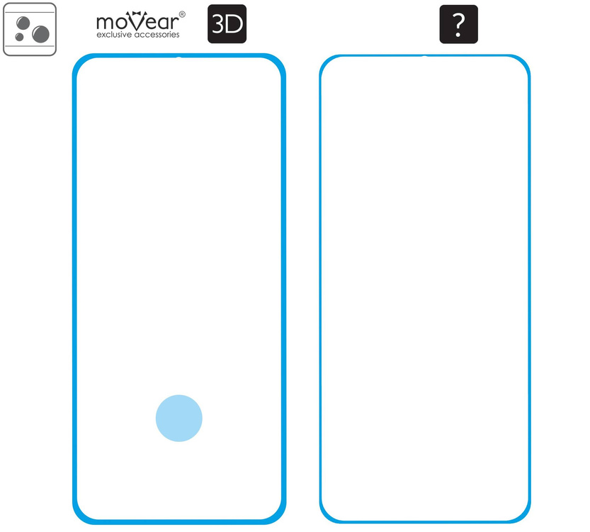 2 szt. | moVear GLASS mSHIELD 3D do Samsung Galaxy S20 Ultra (6.9") (na cały ekran)