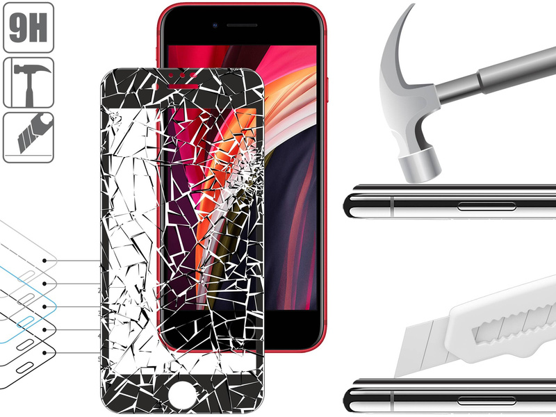 2 szt. | moVear GLASS mSHIELD 3D PRO MATT do Apple iPhone 6s / 6 (4.7") | (Antyrefleksyjne)