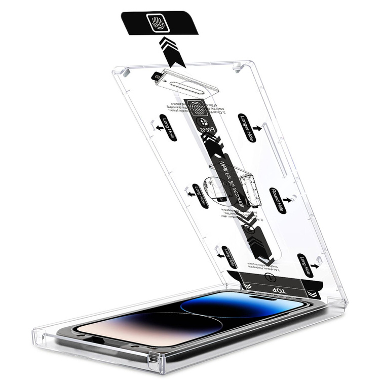 moVear mBOX GLASS mSHIELD 3D PRO do Apple iPhone 14 Pro Max (6.7") (łatwy montaż)