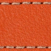 Pasek C1 23mm | Pomarańczowy / Różowo złota nić | Części skórzane bez klamry