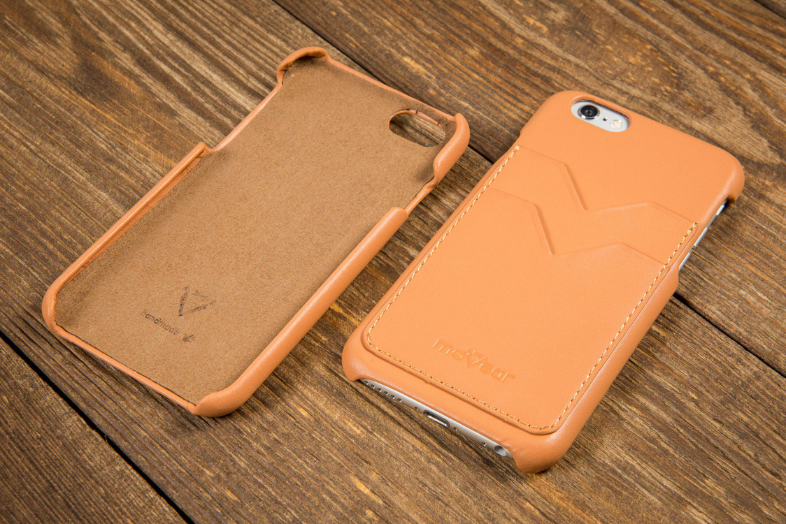 moVear backCover S+ Skórzane Etui Plecki do Apple iPhone 6 / 6s | Skóra Gładka | Cappuccino