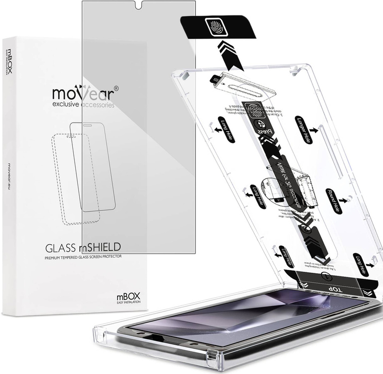 moVear mBOX GLASS mSHIELD 2.5D privacy do Samsung Galaxy S24 Ultra (6.8") (Anty spy, z Aplikatorem)