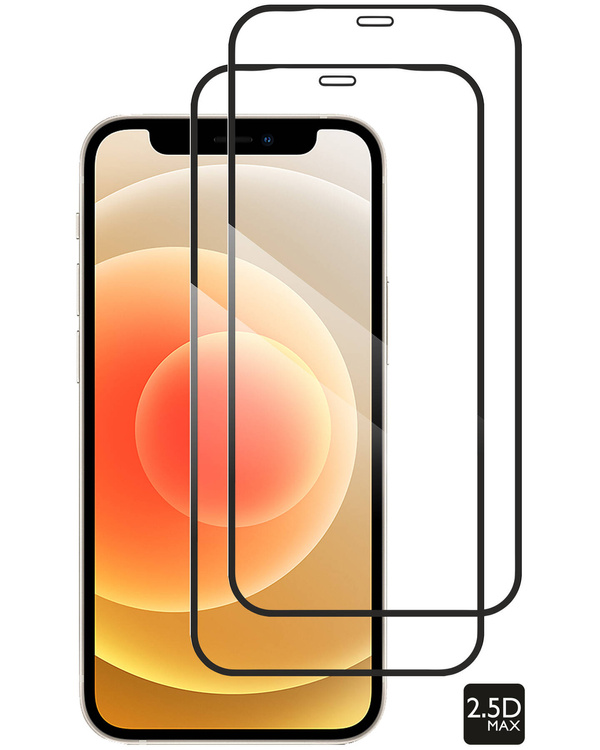 2 szt. | moVear GLASS mSHIELD 2.5D MAX do Apple iPhone 12 Mini (5.4") (kompatybilne z etui)