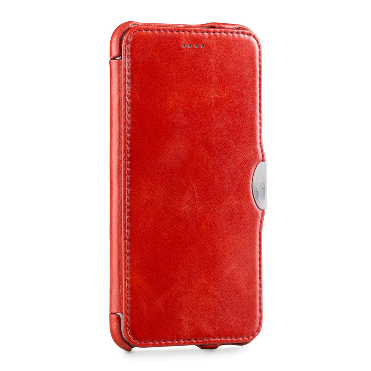 moVear flipSide C skórzane etui do Apple iPhone 6 Plus / 6s Plus (5.5") | Skóra naturalna vintage (Czerwona)