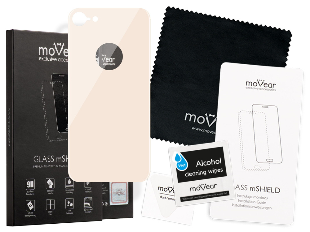 moVear GLASS mSHIELD 3D PRO na Apple iPhone 8 | Szkło Hartowane (na Tył)