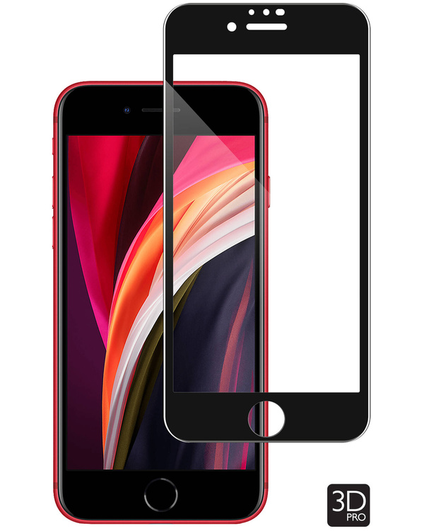 moVear GLASS mSHIELD 3D PRO do Apple iPhone SE (2022 / 2020) / 8 / 7 (4.7") (na cały ekran)