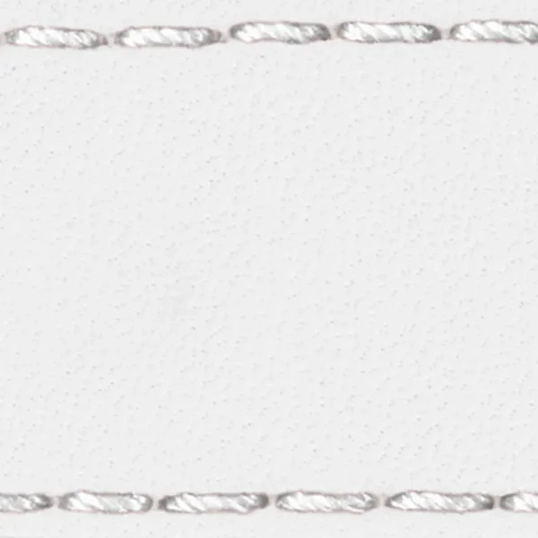 Podkładka W1 do paska 18mm | Biały / Biała nić