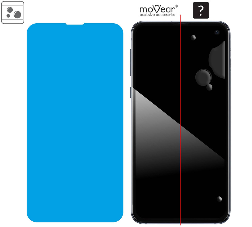 moVear GLASS mSHIELD 2.5D MAX do Samsung Galaxy S10e (5.8") (kompatybilne z etui)