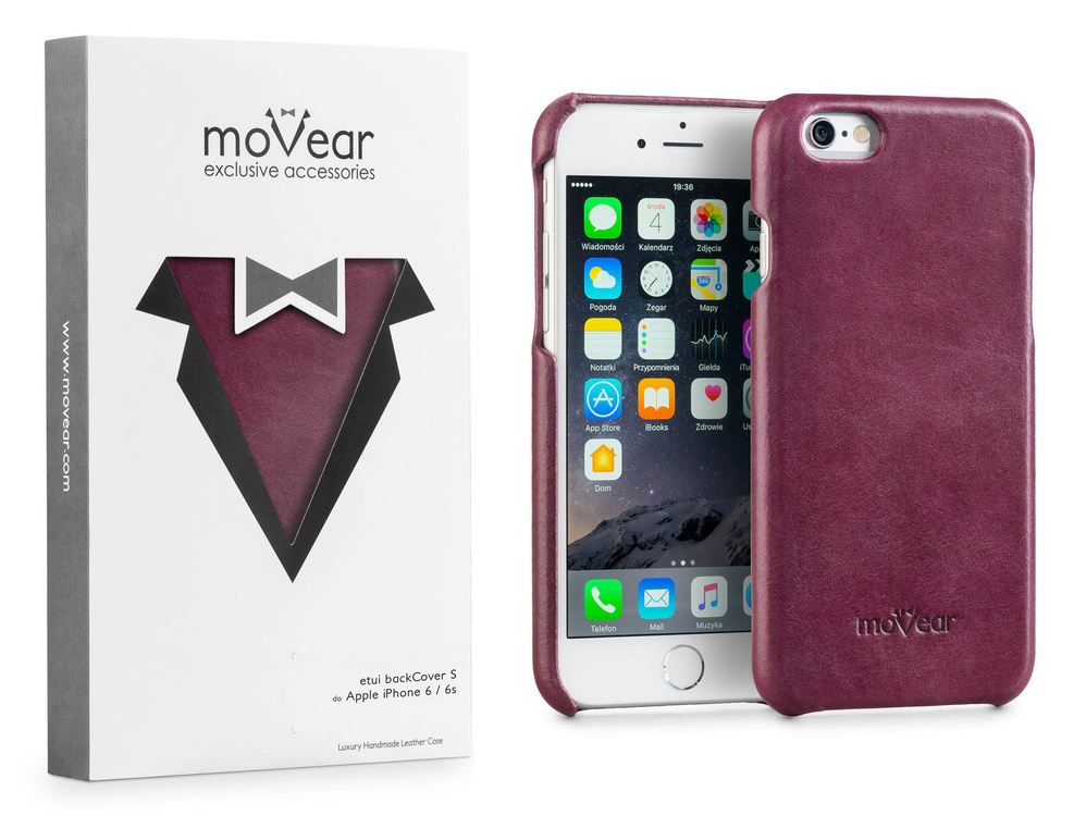 moVear backCover S Skórzane Etui Plecki do Apple iPhone 6 / 6s | Skóra Gładka | Cappuccino