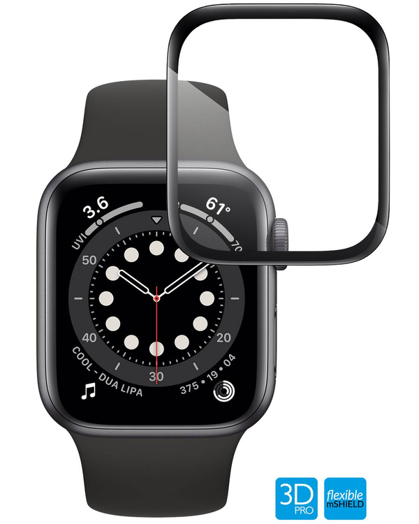 moVear flexible mSHIELD 3D PRO do Apple Watch 3/2/1 (42mm) (1.65"). Pancerne szkło hybrydowe.