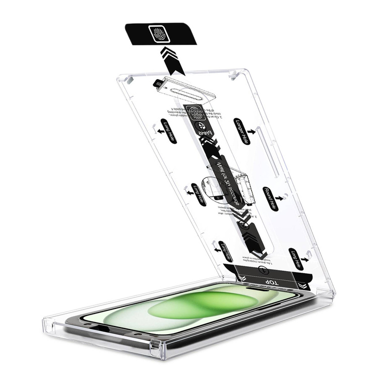 moVear mBOX GLASS mSHIELD 2.5D do Apple iPhone 16/15 Plus / 15 Pro Max (6.7") (łatwy montaż)
