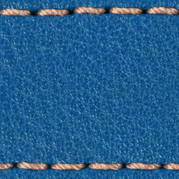 Podkładka W1 do paska 22mm | Niebieski / Różowo złota nić