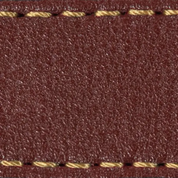 Pasek C1 19mm | Kasztanowy / Złota nić | Części skórzane bez klamry