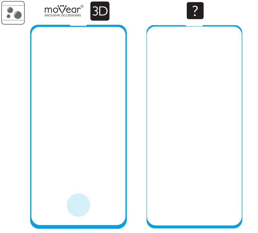 2 szt. | moVear GLASS mSHIELD 3D do Samsung Galaxy S10+ (Plus) (6.4") (na cały ekran)