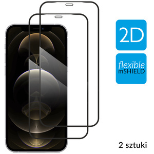 2 szt. | moVear flexible mSHIELD 2D do Apple iPhone 12 Pro Max (6.7"). Pancerne szkło hybrydowe.