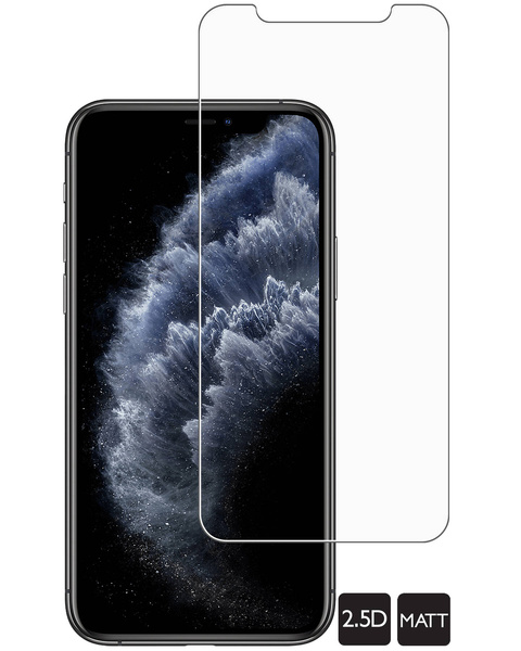 moVear GLASS mSHIELD 2.5D MATT do Apple iPhone 11 Pro / Xs / X (5.8") (Antyrefleksyjne, kompatybilne z etui)