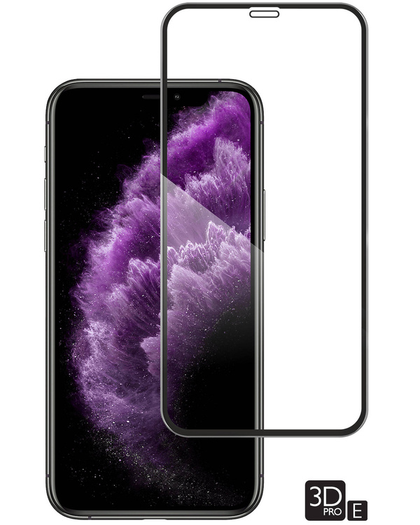 moVear GLASS mSHIELD 3D PRO-E do Apple iPhone 11 Pro Max / Xs MAX (6.5") (kompatybilne z etui)
