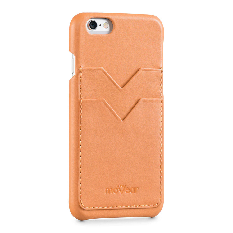 moVear backCover S+ Skórzane Etui Plecki do Apple iPhone 6 / 6s | Skóra Gładka | Cappuccino