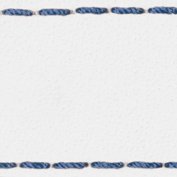 Podkładka W1 do paska 22mm | Biały / Granantowa nić