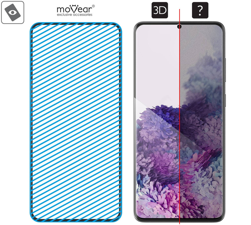 2 szt. | moVear GLASS mSHIELD 3D do Samsung Galaxy S20 (6.2") (na cały ekran)