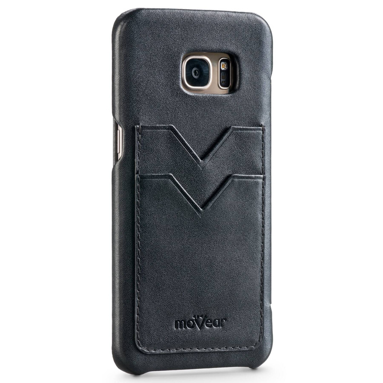 
                    moVear flipSide S+ Skórzane Etui do Samsung Galaxy S7 edge | Skóra Gładka | Czarny