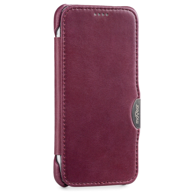 moVear flipSide C Skórzane Etui do Samsung Galaxy S7 | Skóra Vintage | Fioletowy