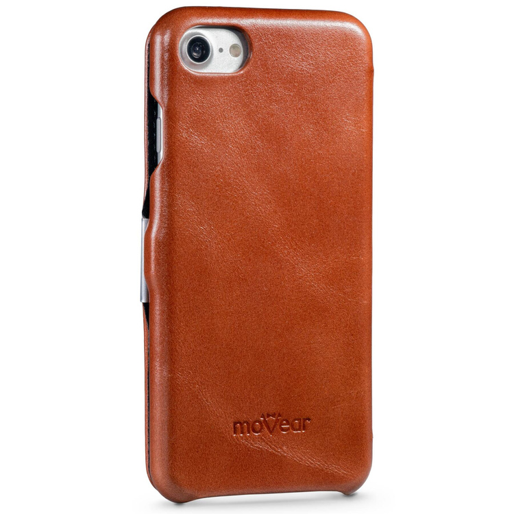 moVear flipSide C skórzane etui do Apple iPhone SE (2022 / 2020) / 8 / 7 (4.7") | Skóra naturalna vintage (Brązowa)