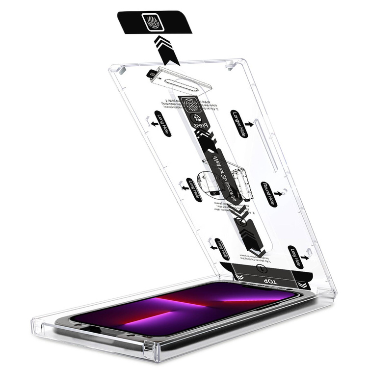 2 szt. | moVear mBOX GLASS mSHIELD 2.5D MAX privacy do Apple iPhone 14 Plus / 13 Pro Max (6.7") (Anty spy, z Aplikatorem)